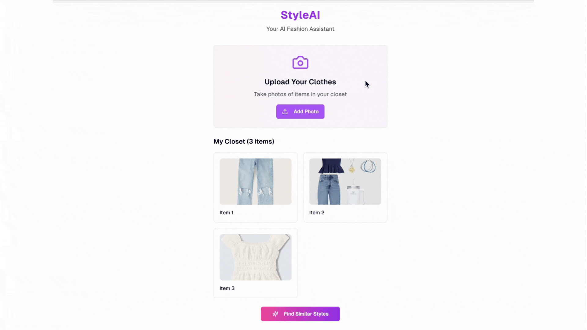 StyleAI App Demo